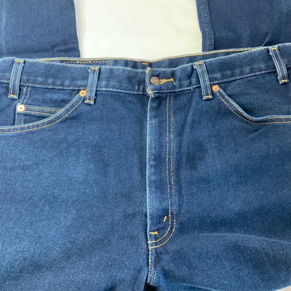 Levi’s Mens 517 Bootcut Indigo dark wash jeans waist 40 EUC - Picture 5 of 6